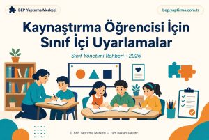 Read more about the article Kaynaştırma Öğrencisi İçin Sınıf İçi Uyarlamalar